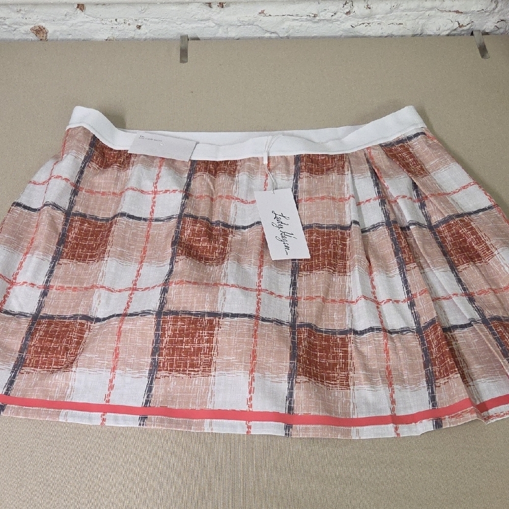 Lady Hagen Plaid Golf Skort Size XXL